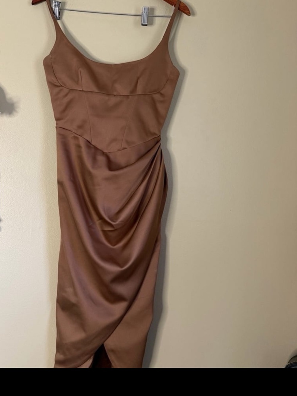 house of cb Satin Dress - Bronze - Picture 6 of 9